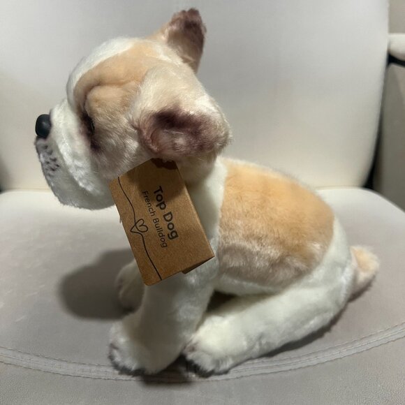 Nat and Jules French Bulldog Plush Stuffed Animal Puppy Toy Tan White Frenchie - Picture 3 of 7